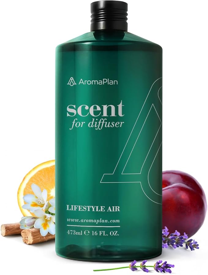 AromaPlan Hotel Scents Lifestyle Air 16 Fl Oz (473ml), Home Luxury Aroma & Hotel Diffuser Oil- Hotel Diffuser Oil for Aromatherapy- USA Made, Bigger Bottle, Bolder Aroma & Longer Lasting