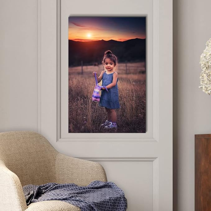 Looife Custom Canvas Prints, 16"x24" Custom Pictures Personalized Wall Art with Your Photo on Canvas for Wall Decor