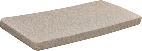 Bay Window Seat Cushions Indoor Furniture 40x14 Inch No Slip Washable Long Bench Cushion with Zipper, Light Khaki