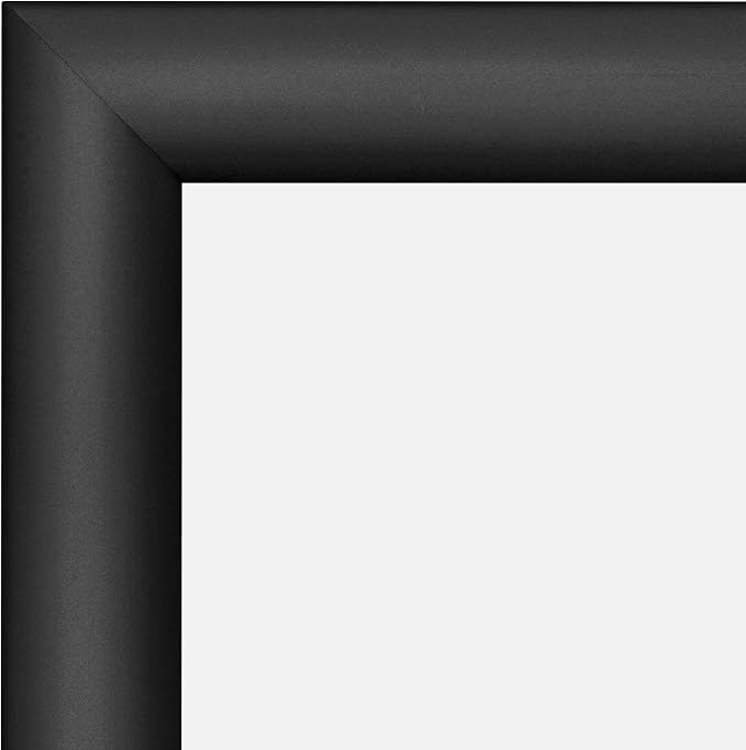 SnapeZo 8.3 x 11.7 (A4 Euro Size) Black Poster Frame, Front-Loading, Wall Mount, Aluminum 1" Profile, Sleek Series