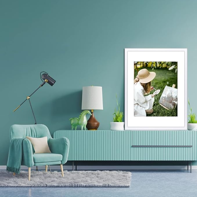 THREELOVE 18x24 Frame White, Display 16x20 Picture with Mat or 18x24 Without Mat, Photo Poster Frame Wall Mounting, Set of 3