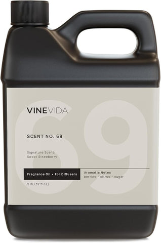 VINEVIDA [32 Fl Oz] Sweet Strawberry Fragrance Oil for Cold Air Diffusers, Essential Oils for Diffuser Oil Refill & Air Freshener Room Spray