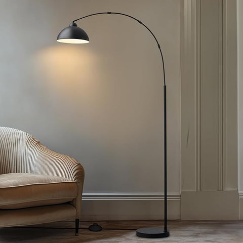 Floor Lamp with 3 Light Modes Adjustable– Modern Arc Standing Tall Lamp Dimmable Brightness, Perfect for Living Room, Bedroom, and Office