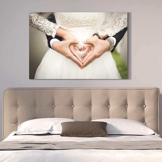 Looife Custom Canvas Wall Art from Your Photo 40x28 inch Frame Personalized Picture Prints Decor Wrapped Canvas Poster for Room Decoration Ready to Hang