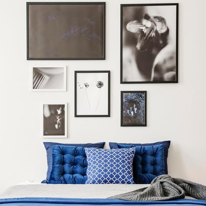10 x13 Picture Frame Set of 3,Wooden Frame Black 10 x13 Wall Gallery Poster Photo frame with Durable Shatter Resistant Plexiglass,Horizontal and Vertical Formats for Wall Mounting best gift