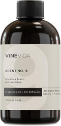 VINEVIDA [4 Fl Oz] Birthday Cake Fragrance Oil for Cold Air Diffusers, Essential Oils for Diffuser Oil Refill & Air Freshener Room Spray