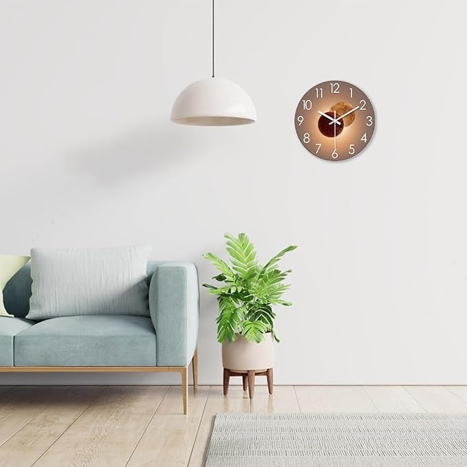 XNM Analog 14 Inch Kitchen Clocks Wall Battery Operated Analog Clock for Wall Silent Wall Clock Non Ticking