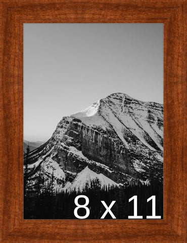 Frame It Easy 8 1/2 x 11 Russet Wood Frame (Derby)