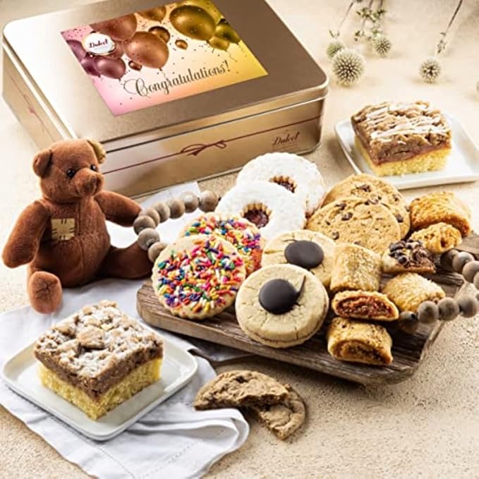 Gift Baskets Food Gifts, Congratulations Gift Baskets for Women, Men, Mom, Dad, Friends, Daughter, Sister, College Students & Corporates By Dulcet Gift Baskets