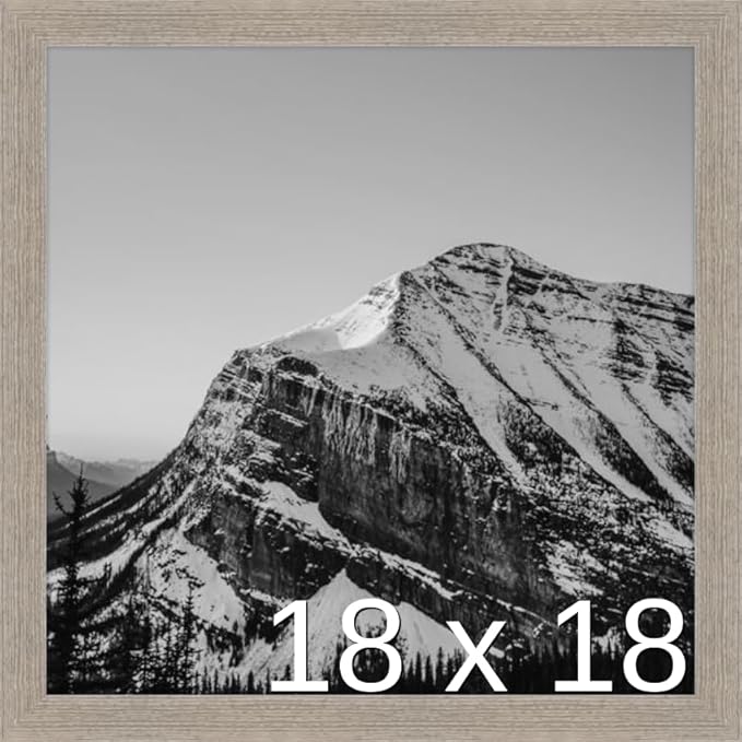 Frame It Easy 18 x 18 Rustic Gray Wood Frame (Derby)