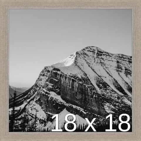 Frame It Easy 18 x 18 Rustic Gray Wood Frame (Derby)