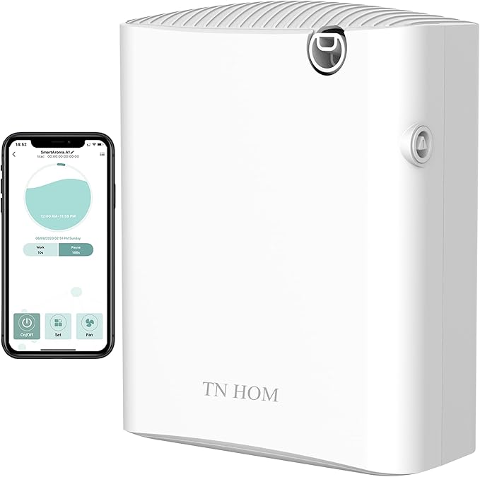 Smart Bluetooth Scent Air Machine for Home, Cold Air Technology Waterless Essential Oil Diffuser 300ML, Scent Cover Up to 1,700 Sq. Ft - Aromatherapy Diffuser for Large Room, Office, Hotel