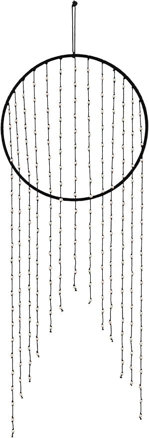 Mark&Day Wall Hanging, Wiesmath Bohemian/Global Farmhouse Black Tapestry Wall Hanging for Living Room, Bedroom, Office or Kitchen (30"H x 12"W)