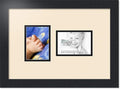 ArtToFrames Double-Multimat-751-825/89-FRBW26079 Collage Photo Frame Double Mat with 2-3.5x5 Openings and Satin Black Frame