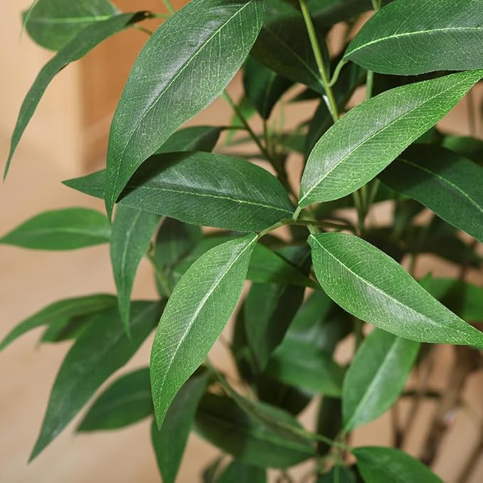 Artificial Eucalyptus Tree,5Ft Tree Fake Plant in Pot for Home and Office Decor,Potted Faux Plants Tall Artificial Trees for Indoor