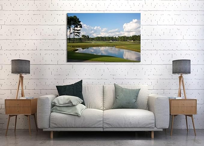 South Carolina Myrtle Beach Wall Art for Living Room Bedroom Bathroom Home Decorations Paintings Canvas Prints Framed Ready to Hang(12''H x 16''W)