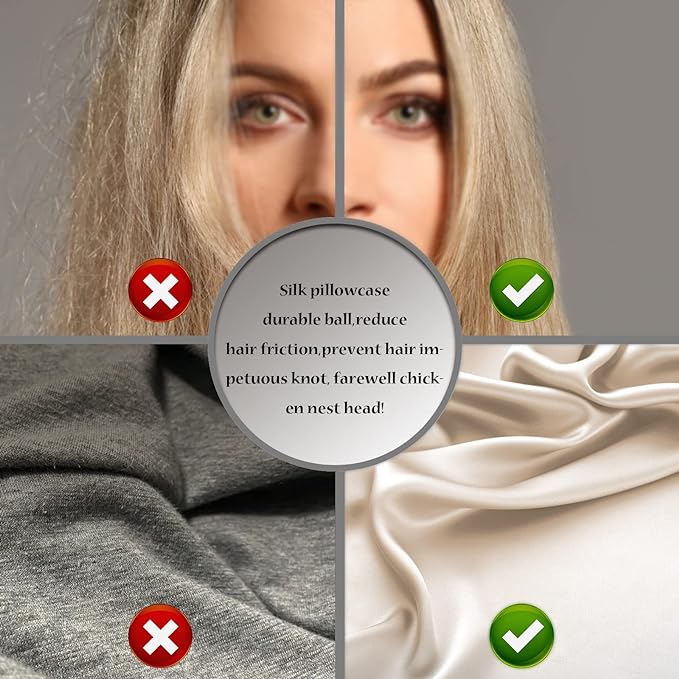 Silk Body Pillowcase Mulberry Silk Pillow Cases with Zipper Soft Breathable Smooth Cooling 20x54 inches Pillowcase for Sleep (Champagne,20"X 54",1Pcs)