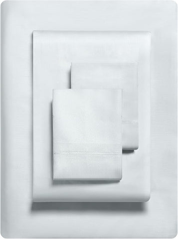 Vera Wang - Queen Sheet Set, Luxury Sateen Cotton Bedding, 800 Thread Count, Soft & Smooth Room Essentials (Pale Blue, Queen)