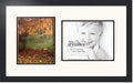 ArtToFrames Collage Photo Frame Double Mat with 1 - 8.5x11, 8x10 Openings and Satin Black Frame