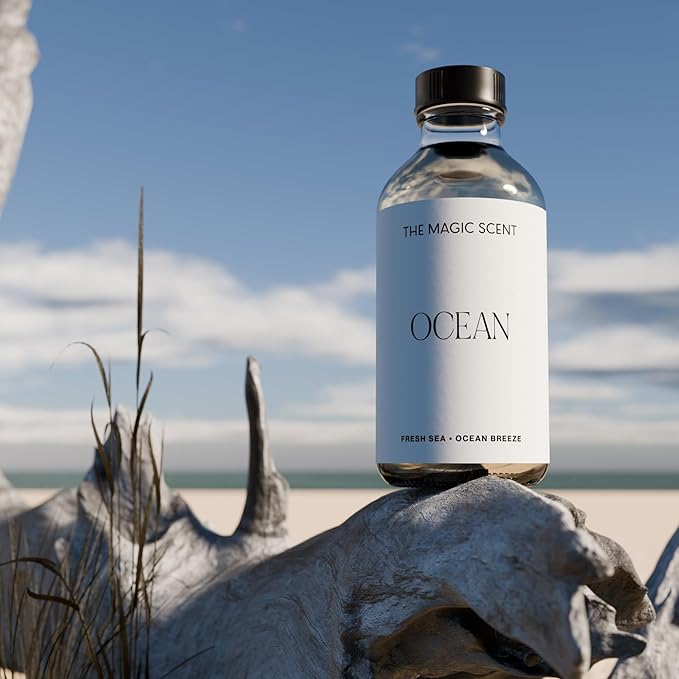 Ocean Diffuser Oil - Hotel & Home Luxury Scents Inspired by Bvlgari Resort, Bali - Oil Scents for Home Designed for Use in All Diffusers - 4 fl oz, 120 mL