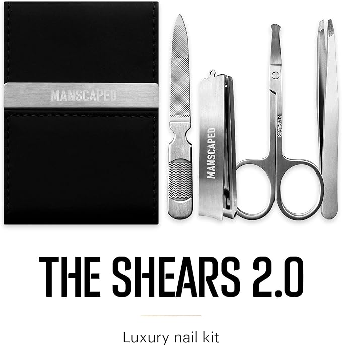 MANSCAPED® The Luxury Package 4.0 Includes: The Lawn Mower® 4.0 Electric Trimmer, The Shears 2.0 Nail Kit, Crop Preserver™, Deodorant, Body Wash, 2-IN-1 Shampoo & Conditioner, The Shed toiletry bag