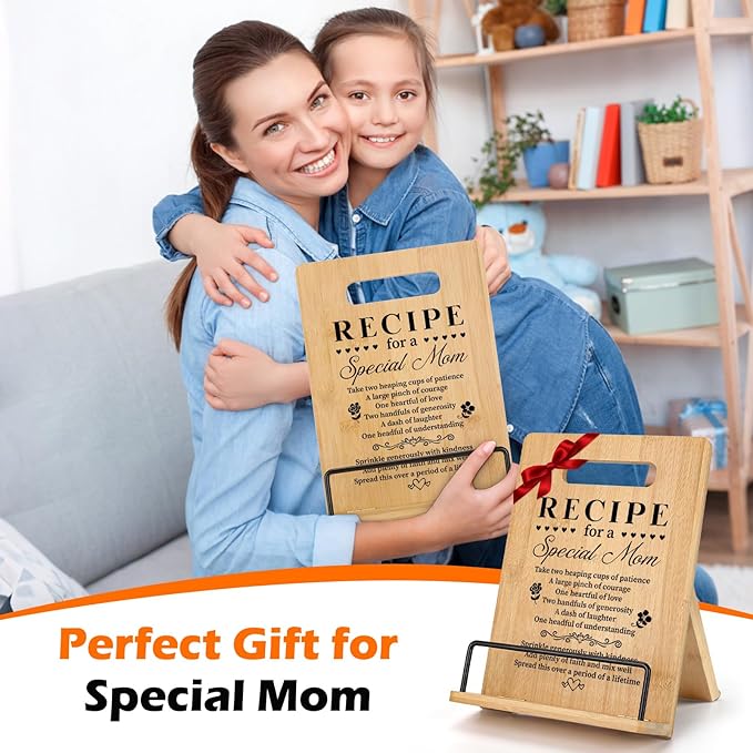 Gifts for Mom Mothers Day Cookbook Stand, Mom Birthday Gifts from Daughter Son, Best Mom Gifts Ideas, Mothers Day Gifts for Mom Best Mom Ever Gifts Mom Gifts for Birthday Christmas
