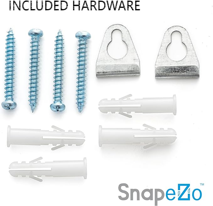 SnapeZo Silver Letter Frame 8.5x14 Inches, 1 Inch Profile, Front Loading Snap Display, Wall Mounted, Professional Series