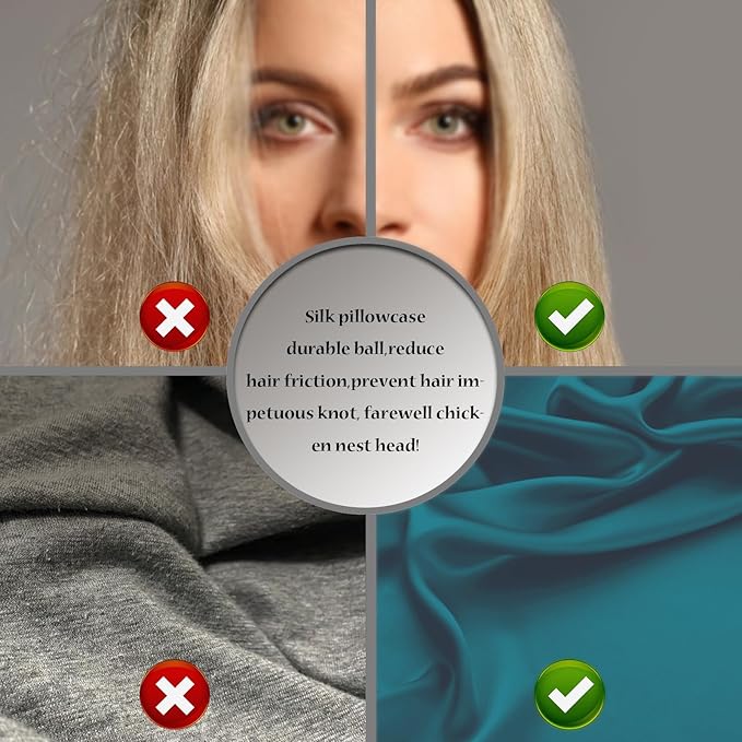 Mulberry Silk Pillow Cases Standard Size Silk Pillowcase with Zipper Soft Breathable Smooth Cooling Satin Silk Pillow Covers for Sleeping for Hair and Skin (Teal,20"X 26",1Pcs)