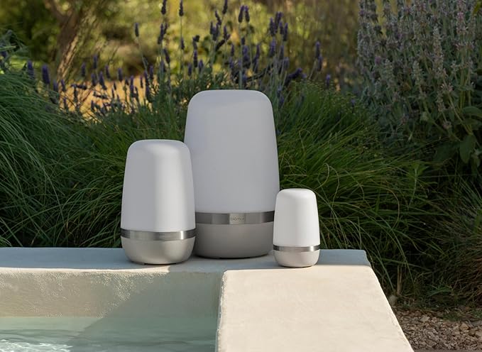 Blomus Spirit Outdoor LED Rechargeable Lamp - Large - Moonbeam (Beige)