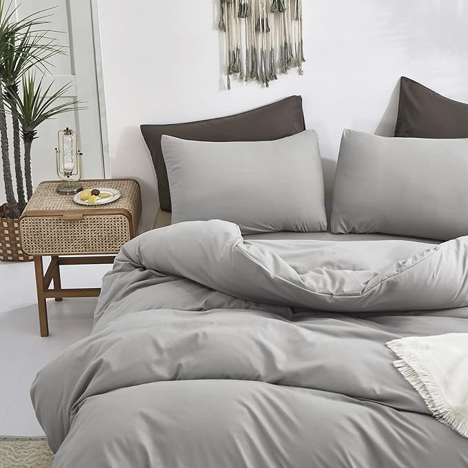 Silver Grey Comforter Sets Twin Light Gray Bedding Comforter Set Women Men Solid Pure Gray Blanket Quilts Fuzzy Breathable Light Grey Bedding Comforter Sets for Twin Bed
