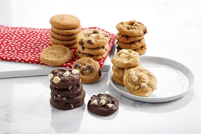 Mrs. Fields Signature72 Nibblers Bite-Sized Cookie Tin - Assorted with 72 Nibblers Cookies in our 5 Classic Cookie Flavors