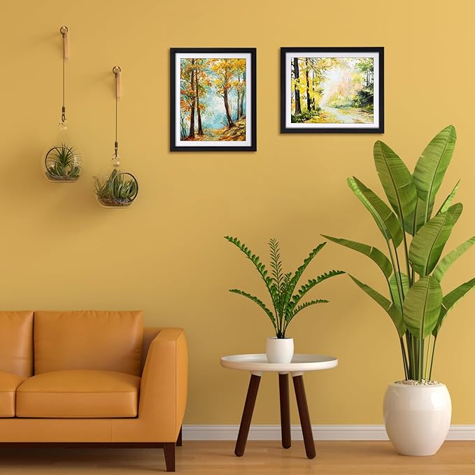Giftgarden 8x10 Picture Frame Black with Mat, 9x11 Frames Matted to 8 x 10’ Photos for Wall or Tabletop Decor, Set of 4