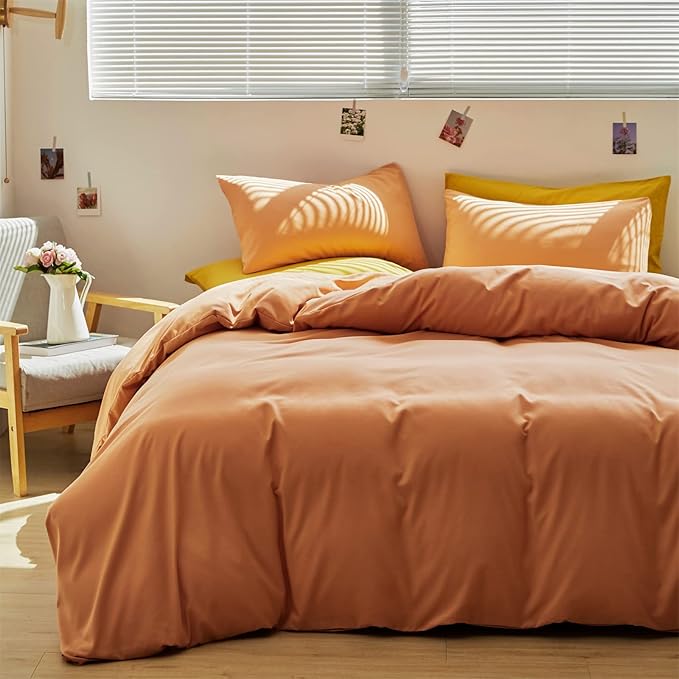 Pureant Peach Comforter Sets California King Women Grapefruit Color Bedding Comforters Cal King Luxurious Orange Pink Aesthetic Quilts Solid Coral Pink Modern Candy Bed Pure Peachy Pink Bed Blankets
