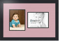 ArtToFrames Collage Photo Frame Double Mat with 2-6x8 Openings with Satin Black Frame and Seashell mat.