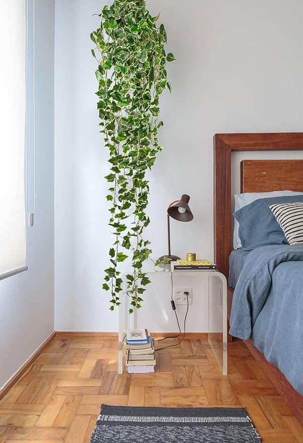 Hollyone Artificial Hanging Plants 6FT Fake Ivy Vine Faux Ivy Leaves Hanging Plant Greenery for Wall House Room Patio Indoor Outdoor Home Shelf Office Wedding Decor