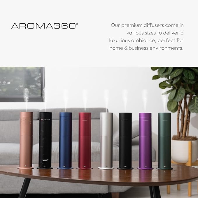 Aroma360-Mini Pro Scent Diffuser-Aroma Diffuser for Essential Oils-Cold-Air Diffusion-600sq.ft. Coverage-Waterless Air Diffuser-Green-Works Exclusively with Pro Pod Bottles
