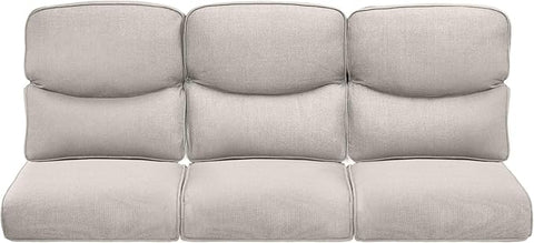 22x25/22x24 Outdoor Cushions for Patio Couch Chairs Set of 3 - High Back Outside Seat Cushions for Lawn Wicker Rattan Dining Rocker Glider Loveseat 3-Seater Sectional Sofa - Beige/Smile