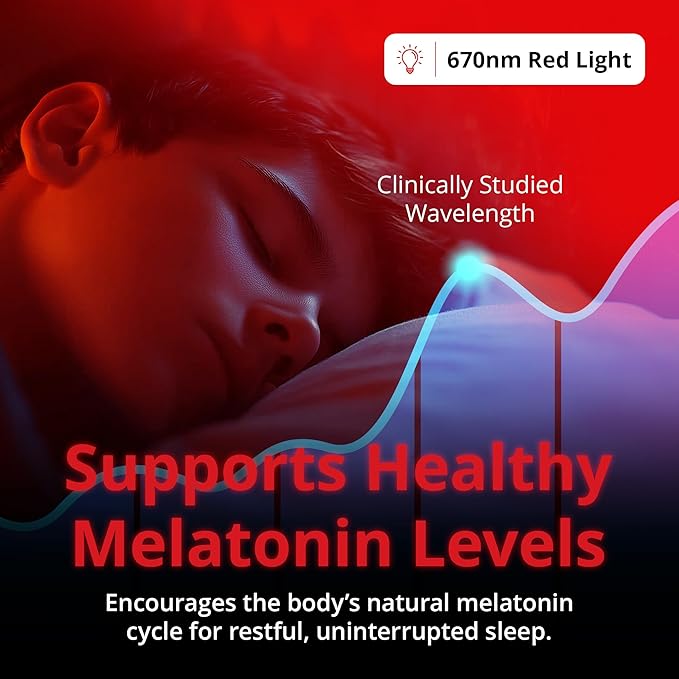 Revive - 670nm Red Light Sleep Lamp by Gamma - Melatonin Promoting Natural Sleep Aid, Bedroom & Nursery Nightlight