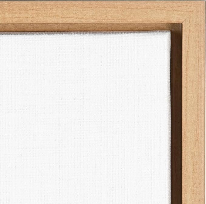 Amanti Art Framed Canvas Wall Art 16x16 Sea Glass Sandbar I by Emma Scarvey, Framed Wall Art Canvas, Abstract Artwork, Modern Decor, Small Poster Painting for Living Room, Bedroom, Bathroom, Kitchen,