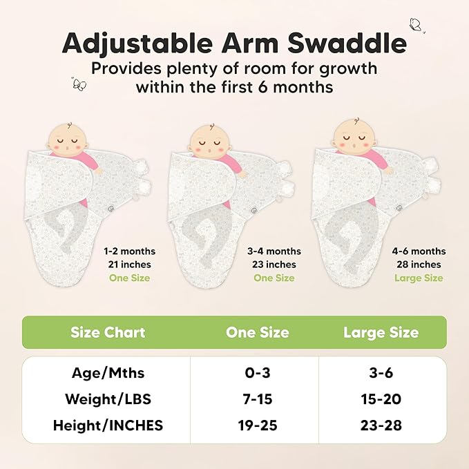 KeaBabies 3-Pack Swaddles for Newborns, Girls, Boys with Hats - Organic Soft Baby Sleep Sacks, Breathable Baby Swaddle 3-6 Months Beanies Set, Premie Infant Sleep Sack 0-3 Months (Prairie)