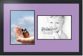 ArtToFrames Collage Photo Frame Double Mat with 2 - 8.5x12 Openings and Satin Black Frame