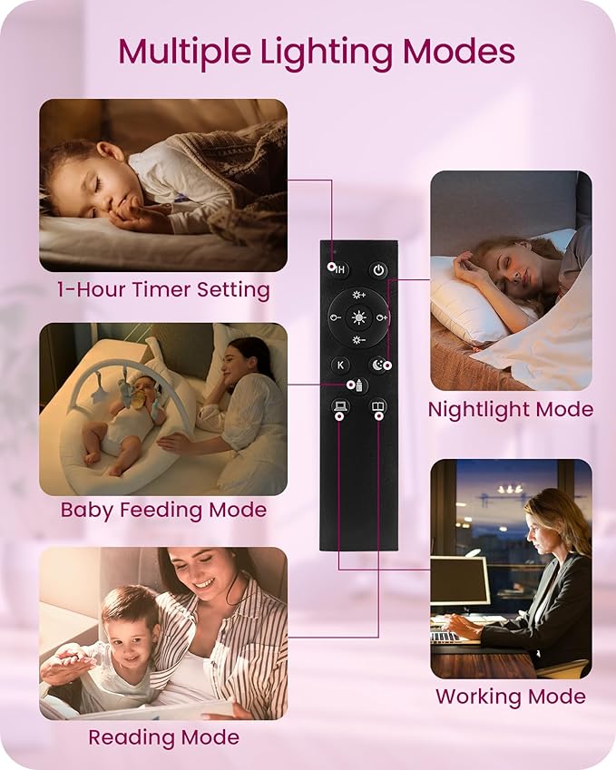 Dimmable Purple Floor Lamp for Living Room with Remote and Foot Switch, Corner Floor Lamp for Bedroom, 66" Standing Tall Lamp, 10W 900LM Bulb Included, 3000K-6500K, Linen Shade, FCC Listed Z06LD05W1