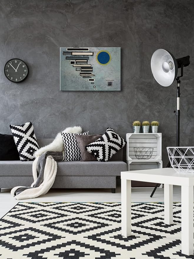 Wieco Art Canvas Wall Art Wassily Kandinsky Unequal 1932 Picture Print of Abstract Famous Paintings Canvas Prints for Living Room Home Decor Wall Decorations