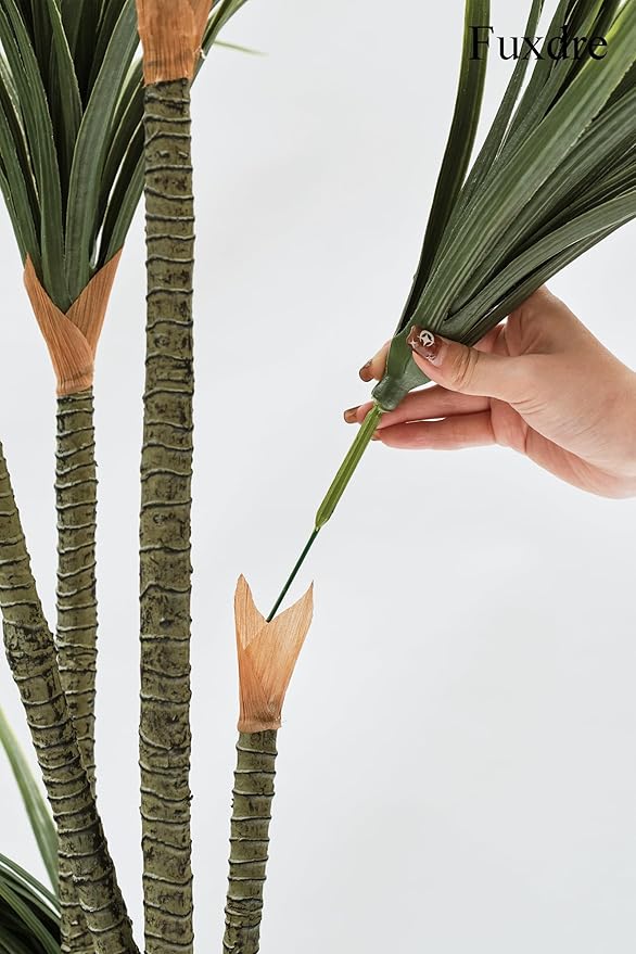 5Ft Artificial Yucca Tree Artificial Dracaena Tree Large Fauxe Agave Plant and Tall Artificial Plant for Living Room Home Office Decor Indoor and Outdoor