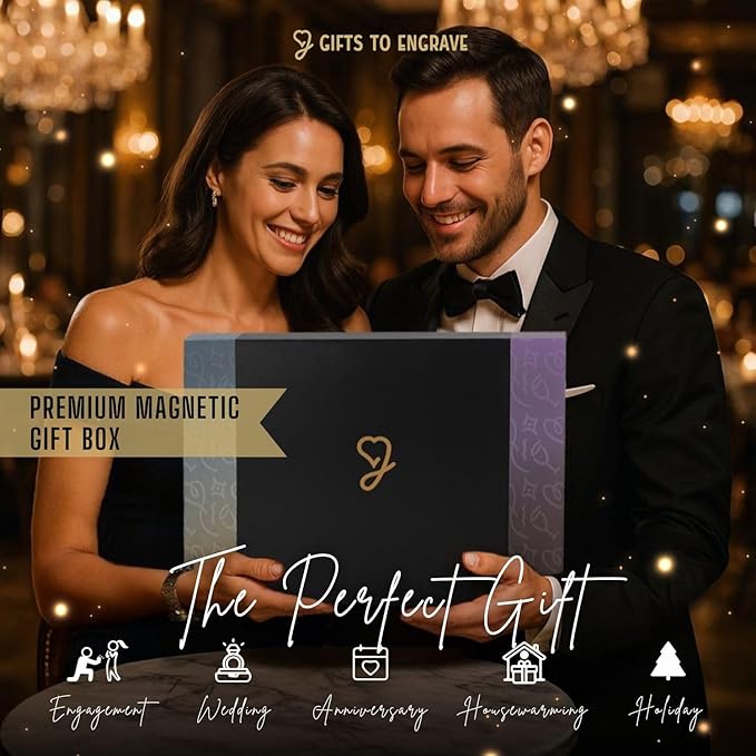 Personalized Wood Engraved Cutting Board - Valentines Day Gifts for Her - Unique Present for Wedding, Anniversary, Housewarming, Birthday, Holiday, or Romantic Gift Idea for Friends, Family, Mom, Dad