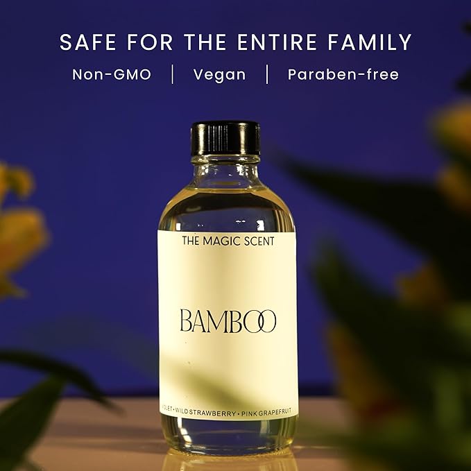 Bamboo Diffuser Oil - Hotel & Home Luxury Scents Inspired by The Four Seasons, Bora Bora - Diffuser Oil Scents for Home Designed for Use in All Diffusers - 8.5 fl oz, 250 mL