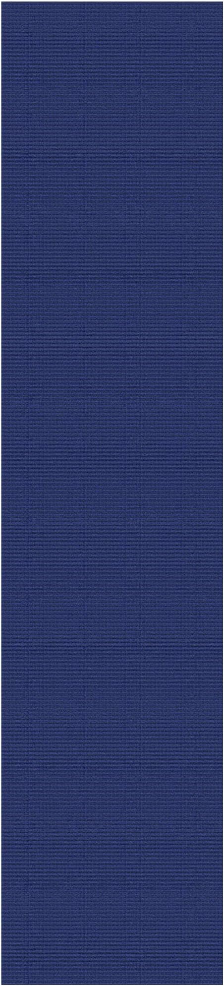 IOHOUZE Washable Runner Rug 2.6x12 Non Slip Extra Long Hallway Runner Entryway Runner Indoor, Kitchen Rugs Woven Cotton Floor Carpet for Hall Entrance Stair, Royal Blue/Navy