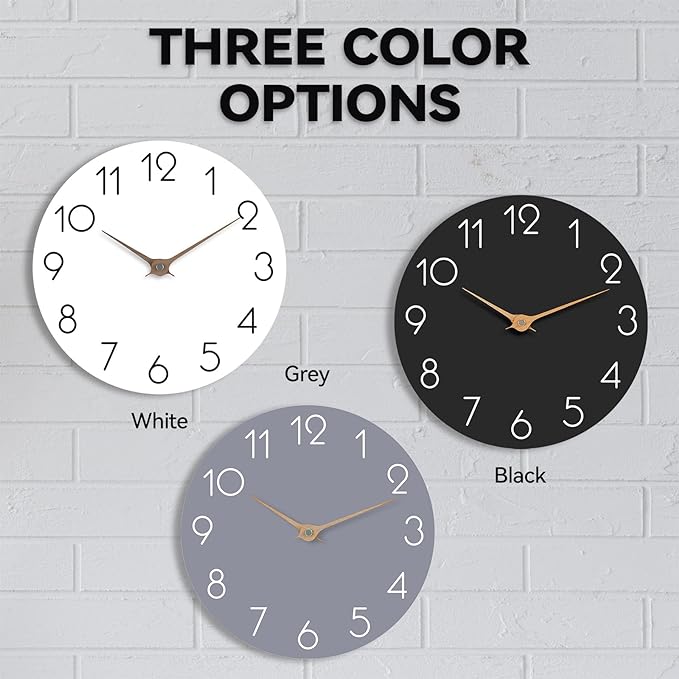 Wall Clock - White 10 Inch