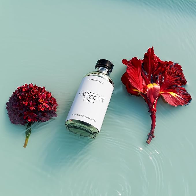 Carribean Mist Diffuser Oil - Hotel & Home Luxury Scents - Diffuser Oil Scents for Home Designed for Use in All Diffusers - 4 fl oz, 120 mL