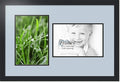 ArtToFrames Collage Photo Frame Double Mat with 2 - 8x12 Openings and Satin Black Frame